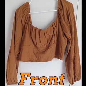 NWT* TAN CROP LIFE!